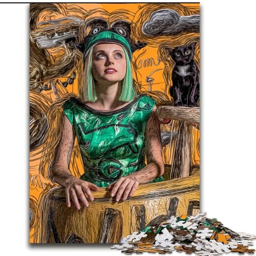 1000-teiliges Puzzle für Erwachsene, Geschenke, psychedelische Kunst, Lernspiele, Heimdekoration, geeignet für die Schreibtischdekoration (Größe 50x75cm) von NBDSOYEWO