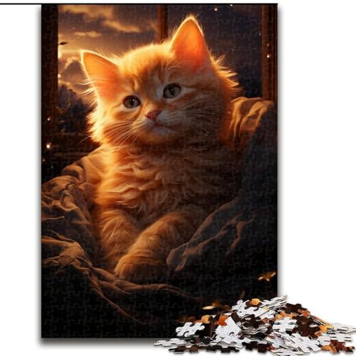 1000-teiliges Puzzle für Erwachsene, Katze auf dem Sofa, aus Holz, hochschwieriges Denkspiel für Teenager, 50x75cm, für Heimdekoration, Gehirntraining 1000-teiliges Puzzle für Erwachsene, Katze auf dem Sofa, aus Holz, hochschwieriges Denkspiel für Teenager, 50x75cm, für Heimdekoration, Gehirntraining von NBDSOYEWO