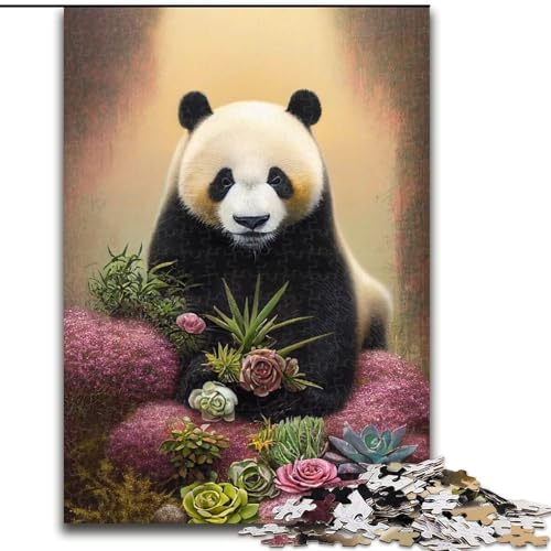 1000-teiliges Puzzle für Erwachsene, Kunstblume mit Panda, aus Holz, einzigartige DIY-Geschenkidee zur Heimdekoration, 50x75cm, pädagogisches und unterhaltsames Indoor-Spiel zur Heimdekoration 1000-teiliges Puzzle für Erwachsene, Kunstblume mit Panda, aus Holz, einzigartige DIY-Geschenkidee zur Heimdekoration, 50x75cm, pädagogisches und unterhaltsames Indoor-Spiel zur Heimdekoration von NBDSOYEWO