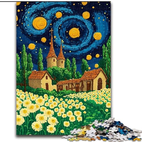 1000-teiliges Puzzle für Erwachsene, Löwenzahn unter dem Nachthimmel, anspruchsvolles Denkspiel für Teenager, Spaß für den Familienspielabend, 50x75cm 1000-teiliges Puzzle für Erwachsene, Löwenzahn unter dem Nachthimmel, anspruchsvolles Denkspiel für Teenager, Spaß für den Familienspielabend, 50x75cm von NBDSOYEWO