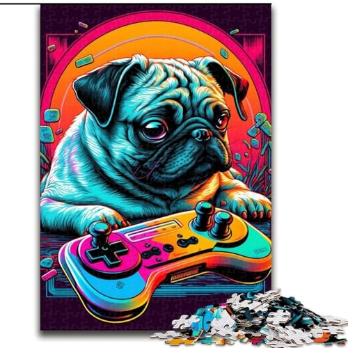 1000-teiliges Puzzle für Erwachsene, Mops-Spiel aus Holz, EIN tolles Geschenk für Familienspaß, 50x75cm, für interaktives Familienspiel 1000-teiliges Puzzle für Erwachsene, Mops-Spiel aus Holz, EIN tolles Geschenk für Familienspaß, 50x75cm, für interaktives Familienspiel von NBDSOYEWO