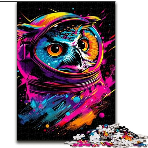 1000-teiliges Puzzle für Erwachsene, Neon-Astronauten-Eule, aus Holz, einzigartige DIY-Geschenkidee zur Heimdekoration, 50x75cm, pädagogisches und unterhaltsames Indoor-Spiel zur Heimdekoration 1000-teiliges Puzzle für Erwachsene, Neon-Astronauten-Eule, aus Holz, einzigartige DIY-Geschenkidee zur Heimdekoration, 50x75cm, pädagogisches und unterhaltsames Indoor-Spiel zur Heimdekoration von NBDSOYEWO