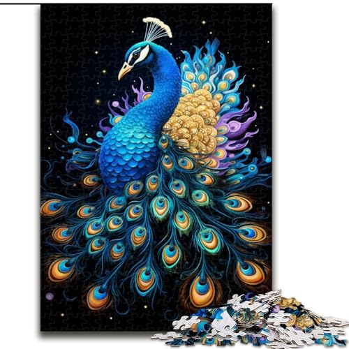 1000-teiliges Puzzle für Erwachsene, Neon-Pfau, aus Holz, einzigartige DIY-Geschenkidee zur Heimdekoration, 50x75cm, pädagogisches und unterhaltsames Indoor-Spiel zur Heimdekoration 1000-teiliges Puzzle für Erwachsene, Neon-Pfau, aus Holz, einzigartige DIY-Geschenkidee zur Heimdekoration, 50x75cm, pädagogisches und unterhaltsames Indoor-Spiel zur Heimdekoration von NBDSOYEWO