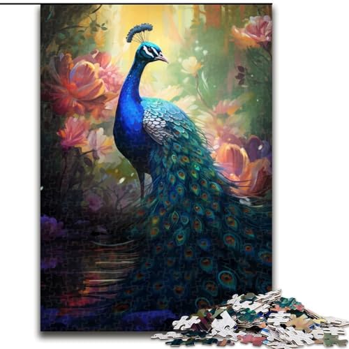 1000-teiliges Puzzle für Erwachsene, Pfau und Kirschblüte, aus Holz, einzigartige DIY-Geschenkidee zur Heimdekoration, 50x75cm, pädagogisches und unterhaltsames Indoor-Spiel zur Heimdekoration 1000-teiliges Puzzle für Erwachsene, Pfau und Kirschblüte, aus Holz, einzigartige DIY-Geschenkidee zur Heimdekoration, 50x75cm, pädagogisches und unterhaltsames Indoor-Spiel zur Heimdekoration von NBDSOYEWO