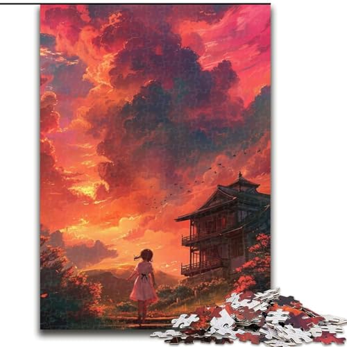 1000-teiliges Puzzle für Erwachsene, Sonnenuntergangswolken, aus Holz, einzigartige DIY-Geschenkidee zur Heimdekoration, 50x75cm, pädagogisches und unterhaltsames Indoor-Spiel zur Heimdekoration 1000-teiliges Puzzle für Erwachsene, Sonnenuntergangswolken, aus Holz, einzigartige DIY-Geschenkidee zur Heimdekoration, 50x75cm, pädagogisches und unterhaltsames Indoor-Spiel zur Heimdekoration von NBDSOYEWO