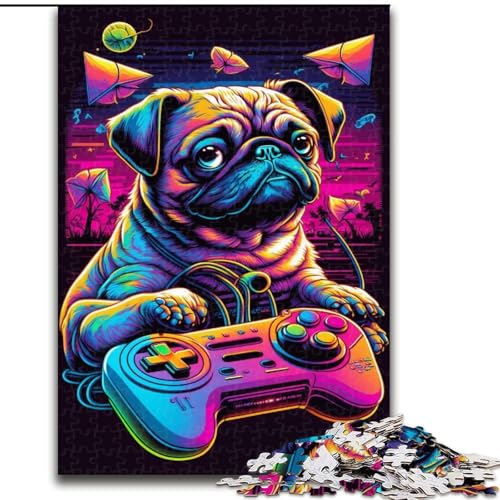 1000-teiliges Puzzle für Erwachsene, Spiel Mops aus Holz, für Jugendliche ab 14 Jahren, Heimdekoration, 50x75cm, Geburtstagsfeier für Männer und Frauen 1000-teiliges Puzzle für Erwachsene, Spiel Mops aus Holz, für Jugendliche ab 14 Jahren, Heimdekoration, 50x75cm, Geburtstagsfeier für Männer und Frauen von NBDSOYEWO