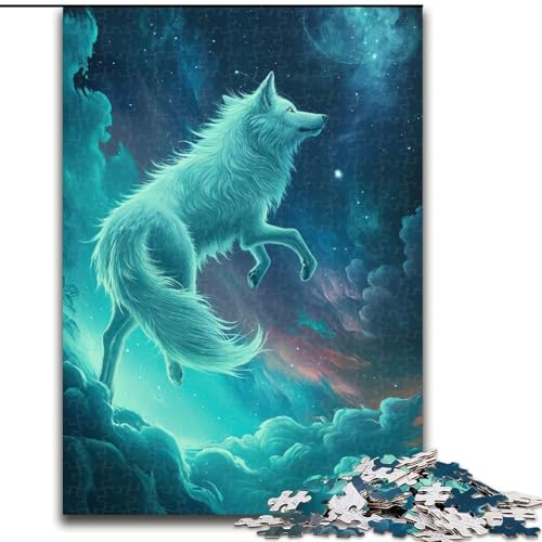 1000-teiliges Puzzle für Erwachsene, Spirit Wolf, aus Holz, einzigartige DIY-Geschenkidee zur Heimdekoration, 50x75cm, pädagogisches und unterhaltsames Indoor-Spiel zur Heimdekoration 1000-teiliges Puzzle für Erwachsene, Spirit Wolf, aus Holz, einzigartige DIY-Geschenkidee zur Heimdekoration, 50x75cm, pädagogisches und unterhaltsames Indoor-Spiel zur Heimdekoration von NBDSOYEWO