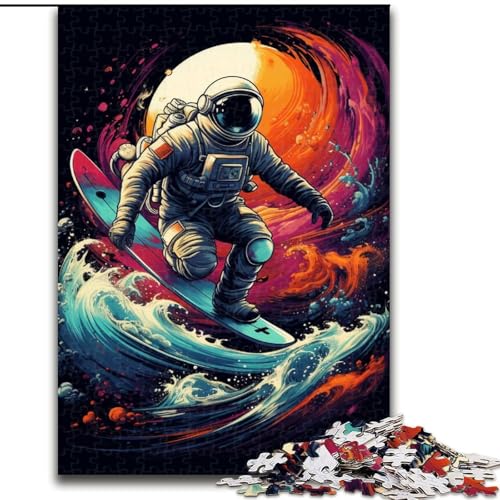 1000-teiliges Puzzle für Erwachsene, Surfende Astronauten, aus Holz, lustige Aktivität für zu Hause, 50x75cm, Denksportspiel für Teenager, Familienspieleabend 1000-teiliges Puzzle für Erwachsene, Surfende Astronauten, aus Holz, lustige Aktivität für zu Hause, 50x75cm, Denksportspiel für Teenager, Familienspieleabend von NBDSOYEWO