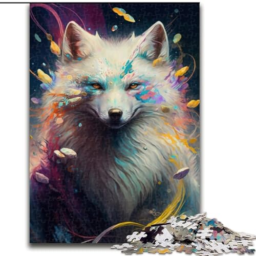 1000-teiliges Puzzle für Erwachsene, Tier-Fuchs-Gemälde aus Holz, einzigartige DIY-Geschenkidee zur Heimdekoration, 50x75cm, pädagogisches und unterhaltsames Indoor-Spiel zur Heimdekoration 1000-teiliges Puzzle für Erwachsene, Tier-Fuchs-Gemälde aus Holz, einzigartige DIY-Geschenkidee zur Heimdekoration, 50x75cm, pädagogisches und unterhaltsames Indoor-Spiel zur Heimdekoration von NBDSOYEWO