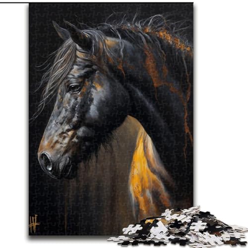 1000-teiliges Puzzle für Erwachsene, Tierpferd, aus Holz, hochschwieriges Denkspiel für Teenager, 50x75cm, für Heimdekoration, Gehirntraining 1000-teiliges Puzzle für Erwachsene, Tierpferd, aus Holz, hochschwieriges Denkspiel für Teenager, 50x75cm, für Heimdekoration, Gehirntraining von NBDSOYEWO