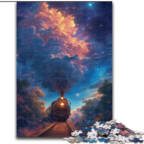1000-teiliges Puzzle für Erwachsene, Traumzug aus Holz, lustige Aktivität für zu Hause, 50x75cm, Denkspiel für Teenager, Familienspieleabend 1000-teiliges Puzzle für Erwachsene, Traumzug aus Holz, lustige Aktivität für zu Hause, 50x75cm, Denkspiel für Teenager, Familienspieleabend von NBDSOYEWO