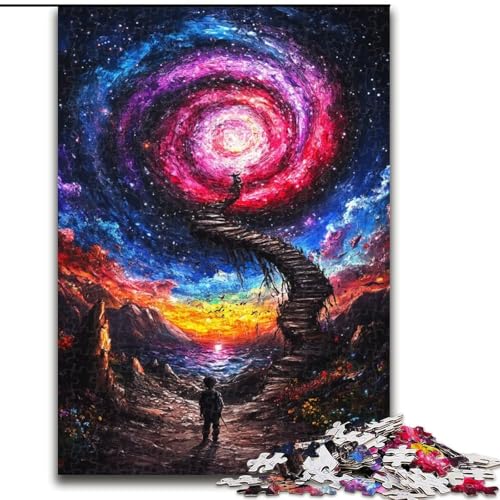 1000-teiliges Puzzle für Erwachsene, Wirbel-Ölgemälde, anspruchsvolles Denkspiel für Teenager, Spaß für den Familienspielabend, 50x75cm 1000-teiliges Puzzle für Erwachsene, Wirbel-Ölgemälde, anspruchsvolles Denkspiel für Teenager, Spaß für den Familienspielabend, 50x75cm von NBDSOYEWO