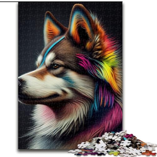 1000-teiliges Puzzle für Erwachsene,Husky-Hund,Pop-Art-Tier,aus Holz,einzigartige DIY-Geschenkidee für die Heimdekoration,50x75cm,pädagogisches und unterhaltsames Indoor-Spiel für die Heimdekoration 1000-teiliges Puzzle für Erwachsene,Husky-Hund,Pop-Art-Tier,aus Holz,einzigartige DIY-Geschenkidee für die Heimdekoration,50x75cm,pädagogisches und unterhaltsames Indoor-Spiel für die Heimdekoration von NBDSOYEWO