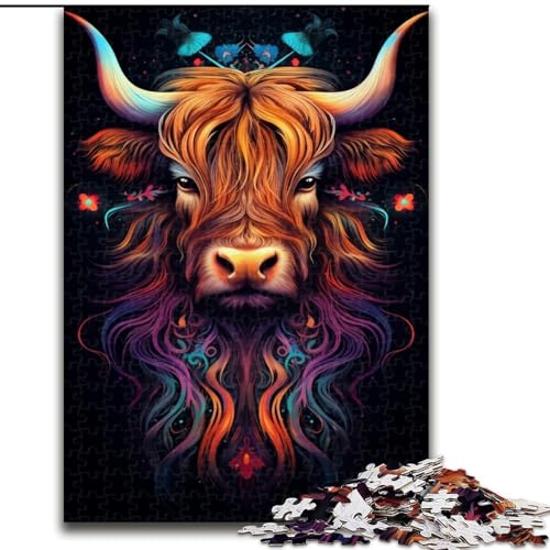 1000-teiliges Puzzle für Erwachsene,Schottische Kuh,aus Holz, Kinder ab 14 Jahren,50x75cm,Spielgeschenk für Erwachsene,interaktives Familienspiel,Gehirn-Herausforderungsgeschenk 1000-teiliges Puzzle für Erwachsene,Schottische Kuh,aus Holz, Kinder ab 14 Jahren,50x75cm,Spielgeschenk für Erwachsene,interaktives Familienspiel,Gehirn-Herausforderungsgeschenk von NBDSOYEWO