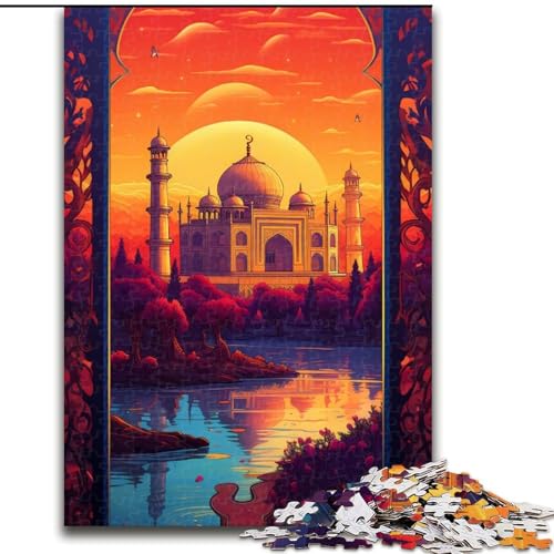 1000-teiliges Puzzle für Erwachsene,Sonnenuntergang über der Stadt mit Bäumen,aus Holz,perfekt als Geburtstags-,Weihnachts, 50x75cm,DIY-Kunstdekor 1000-teiliges Puzzle für Erwachsene,Sonnenuntergang über der Stadt mit Bäumen,aus Holz,perfekt als Geburtstags-,Weihnachts, 50x75cm,DIY-Kunstdekor von NBDSOYEWO