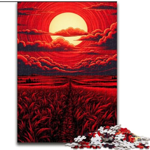 1000-teiliges Puzzle für Erwachsene mit Sonnenuntergang aus Holz, anspruchsvolles Denkspiel für Jugendliche, 50x75cm, für Heimdekoration, Gehirntraining 1000-teiliges Puzzle für Erwachsene mit Sonnenuntergang aus Holz, anspruchsvolles Denkspiel für Jugendliche, 50x75cm, für Heimdekoration, Gehirntraining von NBDSOYEWO