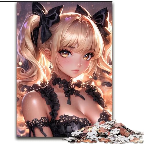 1000-teiliges Puzzle für Erwachsene und Jugendliche, Anime Catwoman, für und ab 14 Jahren, pädagogisches Lernspielzeug, Familienspiele, Geburtstagsgeschenk (Größe 50x75cm) von NBDSOYEWO