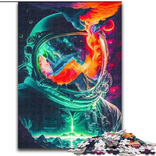 1000-teiliges Puzzle für Erwachsene und Jugendliche, Astronaut im Weltraum, Elefantenspielzeug, Denkspiel, Geburtstagsgeschenk, Geschenke, Wandkunst für Kinder ab 14 Jahren (Größe 26x38cm) von NBDSOYEWO