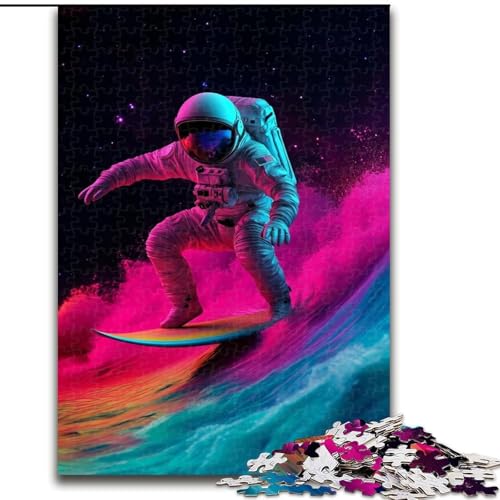 1000-teiliges Puzzle für Erwachsene und Jugendliche, Astronauten-Surfen, Elefantenspielzeug, intellektuelles Spiel, Geburtstagsgeschenk, Geschenke, Wandkunst für Kinder ab 14 Jahren (Größe 26x38cm) 1000-teiliges Puzzle für Erwachsene und Jugendliche, Astronauten-Surfen, Elefantenspielzeug, intellektuelles Spiel, Geburtstagsgeschenk, Geschenke, Wandkunst für Kinder ab 14 Jahren (Größe 26x38cm) von NBDSOYEWO