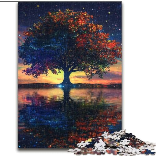 1000-teiliges Puzzle für Erwachsene und Jugendliche, Baum des Lebens, Spiele, Spielzeug, Geschenk, einzigartige Geburtstags- und Geschenkideen für Kinder ab 14 Jahren (Größe 26x38cm) von NBDSOYEWO