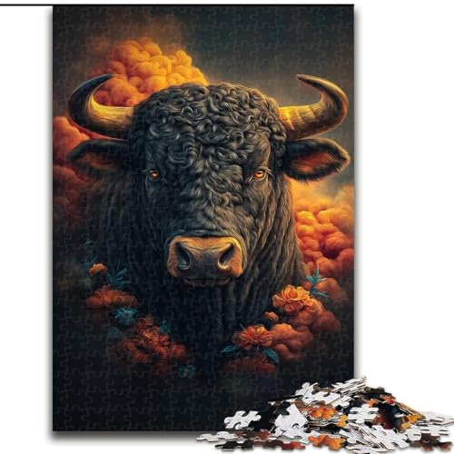 1000-teiliges Puzzle für Erwachsene und Jugendliche, Blumenstier, Spielzeug, Lernspiele, Stressabbau, Eltern-Kind-Interaktion (Größe 26x38cm) von NBDSOYEWO