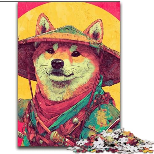 1000-teiliges Puzzle für Erwachsene und Jugendliche, Corgi-Krieger, für und ab 14 Jahren, pädagogisches Lernspielzeug, Familienspiele, Geburtstagsgeschenk (Größe 50x75cm) von NBDSOYEWO