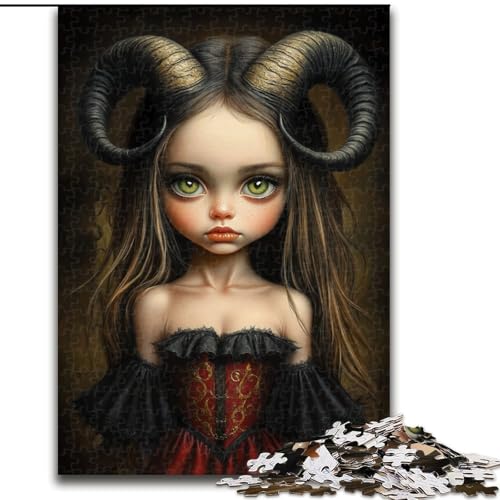 1000-teiliges Puzzle für Erwachsene und Jugendliche, Dämonendrache, Familienspiel, Geburtstagsgeschenk Herausforderung, hoher Schwierigkeitsgrad (Größe 50x75cm) von NBDSOYEWO