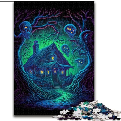 1000-teiliges Puzzle für Erwachsene und Jugendliche, Dead House, Elefantenspielzeug, intellektuelles Spiel, Geburtstagsgeschenk, Geschenke, Wandkunst für Kinder ab 14 Jahren (Größe 26x38cm) von NBDSOYEWO