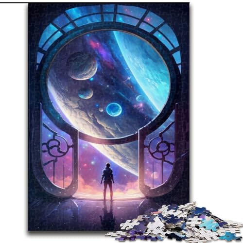 1000-teiliges Puzzle für Erwachsene und Jugendliche, Die Tür zum Unbekannten, für und ab 14 Jahren, pädagogisches Lernspielzeug, Familienspiele, Geburtstagsgeschenk (Größe 50x75cm) von NBDSOYEWO