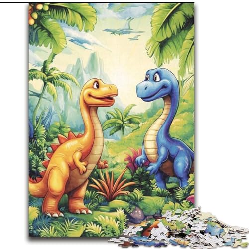 1000-teiliges Puzzle für Erwachsene und Jugendliche, Dinosaurier, Spiele, Spielzeug, Geschenk, einzigartige Geburtstags- und Geschenkideen für Kinder ab 14 Jahren (Größe 50x75cm) von NBDSOYEWO