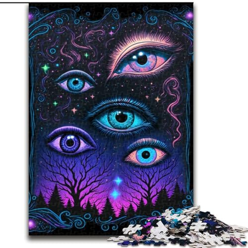 1000-teiliges Puzzle für Erwachsene und Jugendliche, Esoterische Vision, Elefantenspielzeug, Denkspiel, Geburtstagsgeschenk, Geschenke, Wandkunst für Kinder ab 14 Jahren (Größe 50x75cm) von NBDSOYEWO