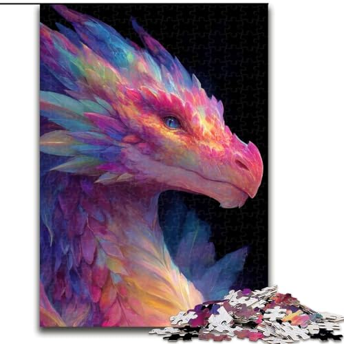 1000-teiliges Puzzle für Erwachsene und Jugendliche, Fantasy-Drache, Familienunterhaltungsspielzeug, ganze Familie, ab 14 Jahren (Größe 50x75cm) von NBDSOYEWO