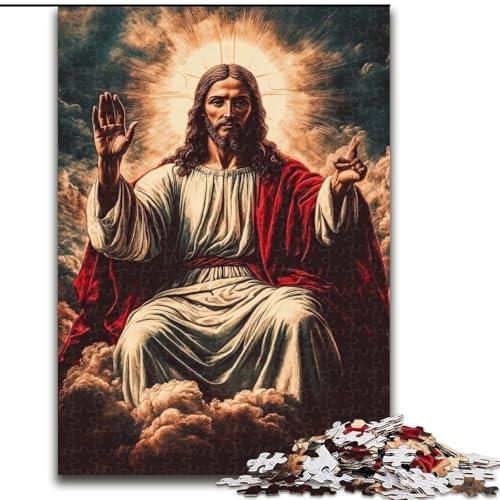 1000-teiliges Puzzle für Erwachsene und Jugendliche, Jesus, Familienspiel, Geburtstagsgeschenke Herausforderung, hoher Schwierigkeitsgrad (Größe 50x75cm) von NBDSOYEWO