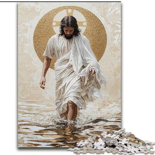 1000-teiliges Puzzle für Erwachsene und Jugendliche, Jesus, Spielzeug, Lernspiele, Stressabbau, Eltern-Kind-Interaktion (Größe 26x38cm) von NBDSOYEWO