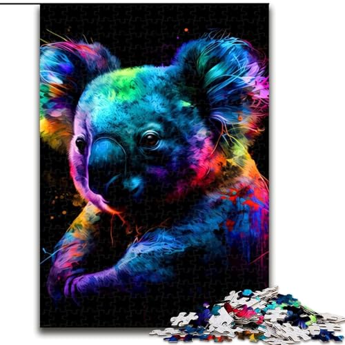 1000-teiliges Puzzle für Erwachsene und Jugendliche, Koala, Familienunterhaltungsspielzeug, ganze Familie, für Personen ab 14 Jahren (Größe 50x75cm) von NBDSOYEWO