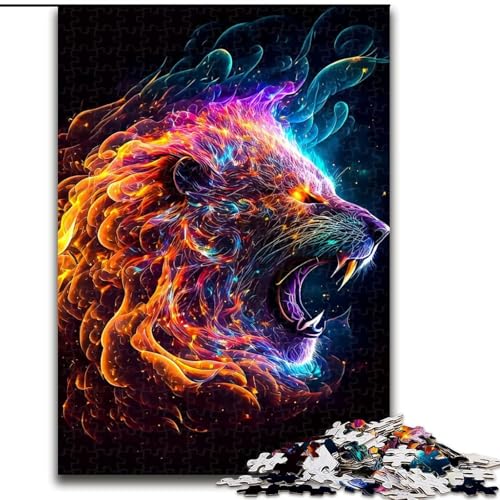 1000-teiliges Puzzle für Erwachsene und Jugendliche, Löwe, entspannendes intellektuelles Lernspielzeug, Geburtstagsgeschenk, Geschenke, Wandkunst (Größe 26x38cm) von NBDSOYEWO