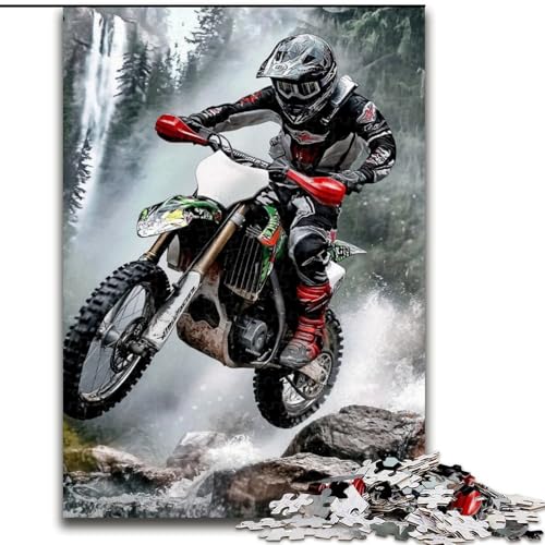 1000-teiliges Puzzle für Erwachsene und Jugendliche, Motorrad, für Kinder ab 14 Jahren, Heimdekoration als Geschenk für die ganze Familie und Freunde (Größe 50x75cm) von NBDSOYEWO