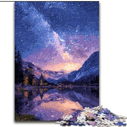 1000-teiliges Puzzle für Erwachsene und Jugendliche, Nachthimmel, Familienunterhaltungsspielzeug, ganze Familie, ab 14 Jahren (Größe 50x75cm) von NBDSOYEWO