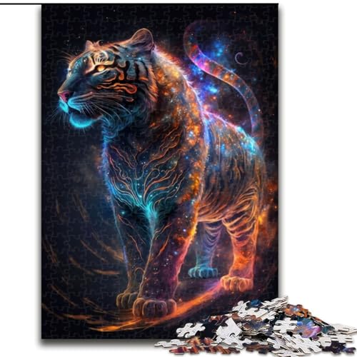 1000-teiliges Puzzle für Erwachsene und Jugendliche, Nebula Tiger, Spielzeug, Lernspiele, Stressabbau, Eltern-Kind-Interaktion (Größe 50x75cm) von NBDSOYEWO