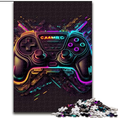 1000-teiliges Puzzle für Erwachsene und Jugendliche, Neon-Spiel, Spiele, Spielzeug, Geschenk, einzigartige Geburtstags- und Geschenkideen für Kinder ab 14 Jahren (Größe 26x38cm) von NBDSOYEWO