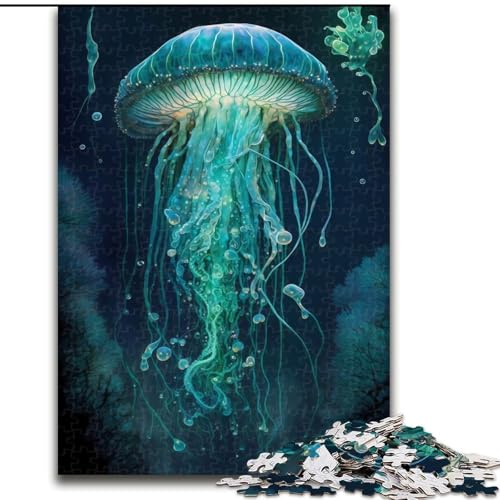 1000-teiliges Puzzle für Erwachsene und Jugendliche, Quallen-Mythenreich, Spiele, Spielzeug, Geschenk, einzigartige Geburtstags- und Geschenkideen für Kinder ab 14 Jahren (Größe 50x75cm) von NBDSOYEWO