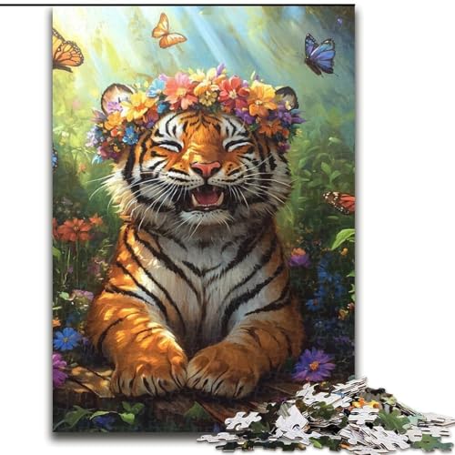 1000-teiliges Puzzle für Erwachsene und Jugendliche, Schmetterlingstiger, Spielzeug, Lernspiele, Stressabbau, Eltern-Kind-Interaktion (Größe 26x38cm) von NBDSOYEWO