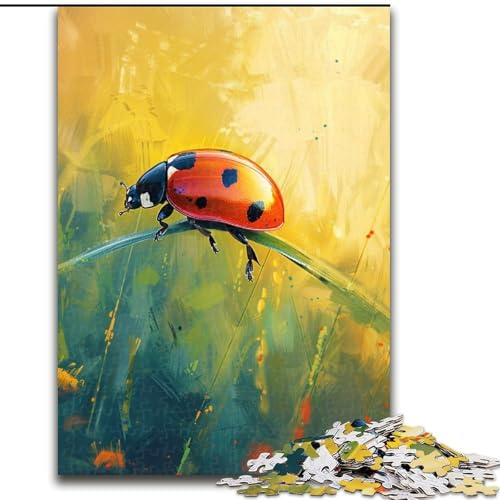 1000-teiliges Puzzle für Erwachsene und Jugendliche, Siebenpunkt-Marienkäfer, Familienunterhaltungsspielzeug, ganze Familie, ab 14 Jahren (Größe 50x75cm) von NBDSOYEWO
