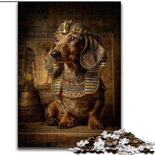 1000-teiliges Puzzle für Erwachsene und Jugendliche, Tier-Dackel, Elefantenspielzeug, Denkspiel, Geburtstagsgeschenk, Geschenke, Wandkunst für Kinder ab 14 Jahren (Größe 26x38cm) von NBDSOYEWO