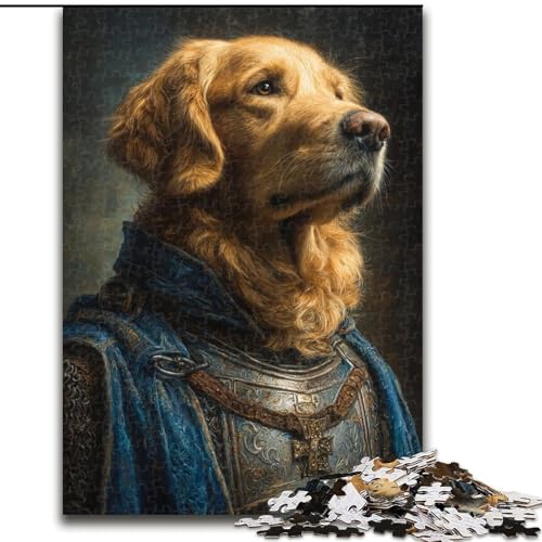 1000-teiliges Puzzle für Erwachsene und Jugendliche, Tier-Golden Retriever, Elefantenspielzeug, Denkspiel, Geburtstagsgeschenk, Geschenke, Wandkunst für Kinder ab 14 Jahren (Größe 26x38cm) von NBDSOYEWO