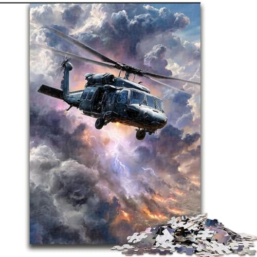 1000-teiliges Puzzle für Erwachsene und Jugendliche, Traumhubschrauber, Familienunterhaltungsspielzeug, ganze Familie, ab 14 Jahren (Größe 50x75cm) von NBDSOYEWO