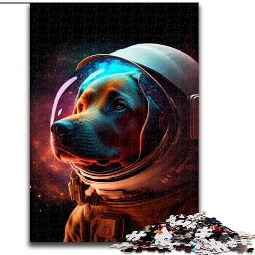 1000-teiliges Puzzle für Erwachsene und Jugendliche, Weltraum-Labrador-Retriever, Spielzeug, Lernspiele, Stressabbau, Eltern-Kind-Interaktion (Größe 26x38cm) von NBDSOYEWO