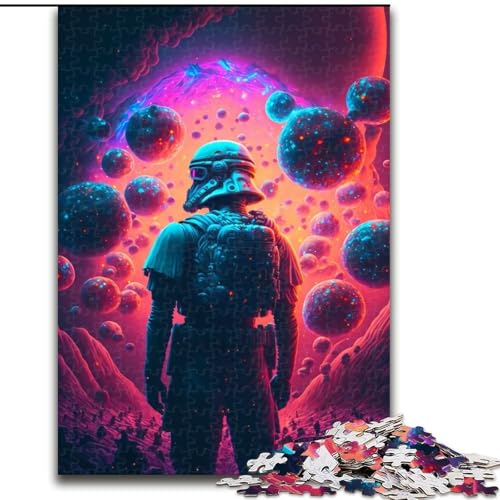 1000-teiliges Puzzle für Erwachsene und Jugendliche, Weltraumforscher, Familienunterhaltungsspielzeug, ganze Familie, für Personen ab 14 Jahren (Größe 26x38cm) von NBDSOYEWO