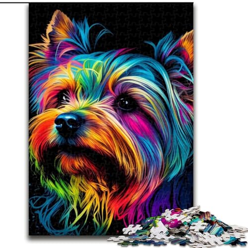 1000-teiliges Puzzle für Erwachsene und Jugendliche, Yorkshire, farbenfrohes, entspannendes, intellektuelles Lernspielzeug, ganze Familie (Größe 50x75cm) von NBDSOYEWO
