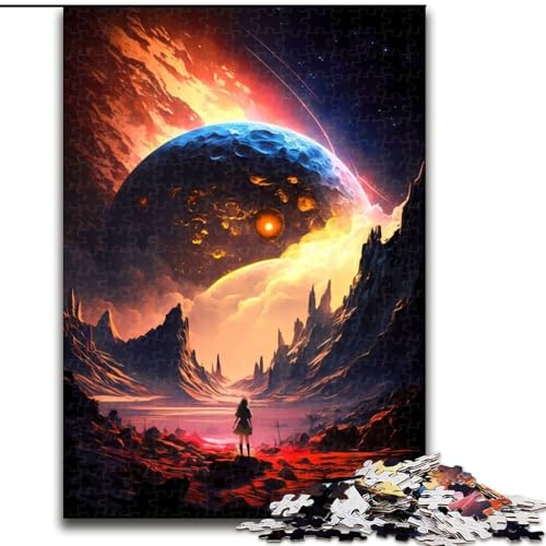 1000-teiliges Puzzle für Erwachsene und Jugendliche, interstellares Abenteuer, dekomprimierendes intellektuelles Lernspielzeug, ganze Familie (Größe 26x38cm) von NBDSOYEWO
